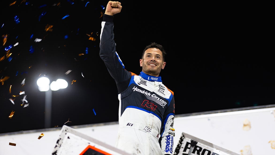 Kyle Larson Will Defend His Knoxville Nationals Title from Pole