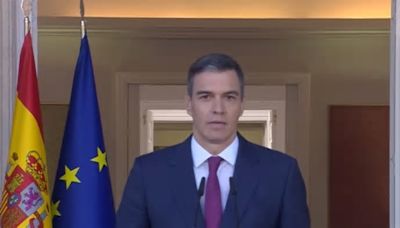 “He decidido seguir, con más fuerza si cabe”: el texto íntegro del discurso de Pedro Sánchez