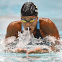 Swimming - Jamaican Atkinson stuns Meiluyte to take title