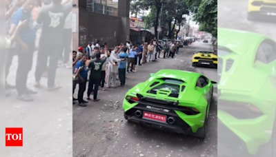 Lamborghini convoy stuns Mussoorie: 71 cars on hill steal the spotlight | India News - Times of India