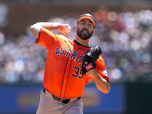 Justin Verlander dominates former team as Houston Astros rout Detroit Tigers 9-3