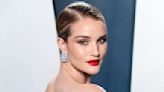 Rosie Huntington-Whiteley Gets Sleek for Makeup Campaign in Yellow Maxi Dress & Curvy Heels