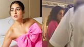 Sara Ali Khan gets angry after an air hostess spills juice on her dress; viral video shocks fan