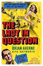 The Lady In Question Brian Aherne Rita Hayworth 1940 Movie Poster ...