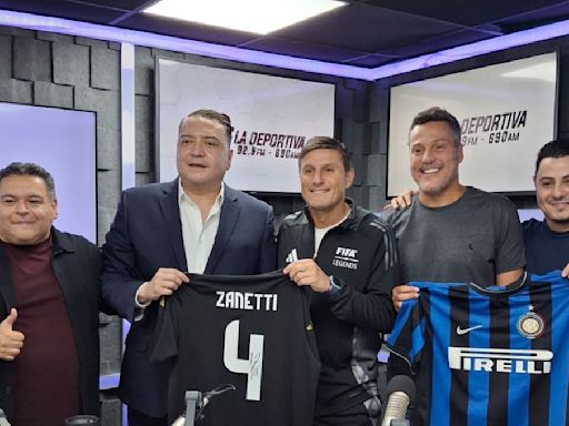 Javier Zanetti y Julio Cesar pintan de azul y negro la RG Deportiva