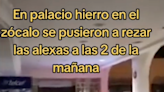 Captan dispositivos “Alexa” rezando en una tienda departamental en México