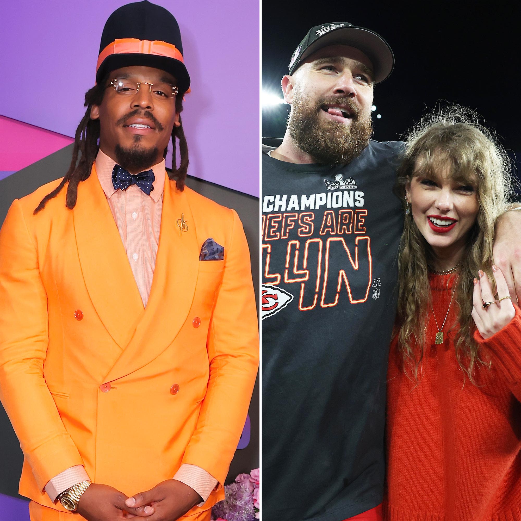 Cam Newton Says ‘You Can’t Be Mad’ Over Taylor Swift Attending Travis Kelce’s NFL Games