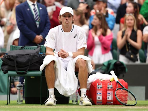 Alex de Minaur withdraws from Wimbledon prior to quarter-final against Novak Djokovic