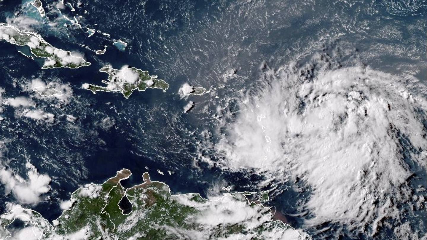 Tropical Storm Ernesto batters northeast Caribbean and aims at Puerto Rico as it strengthens