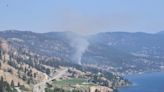 Update: Wildfire burning along Highway 97 in Peachland now a 6 hectares