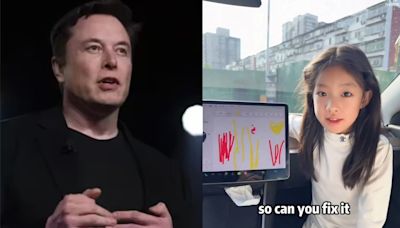 Chinese girl asks Elon Musk if he can fix screen issue with Tesla car, billionaire responds