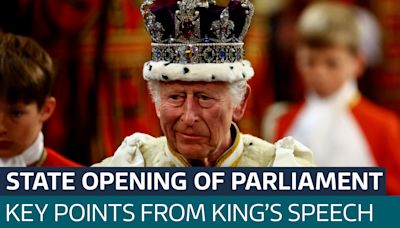 The key policies in the King's Speech at the State Opening of Parliament - Latest From ITV News