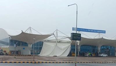 After Delhi, part of canopy at Rajkot airport collapses after heavy rain