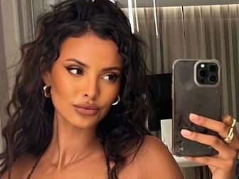 Maya Jama's naked breastplate dress is giving optical illusion it's so realistic