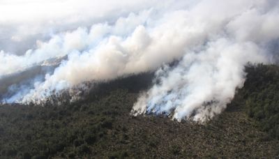 Kilauea volcano erupting in remote area of Hawaii Volcanoes National Park