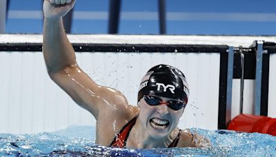 USA’s Katie Ledecky wins Olympic 1500m freestyle gold, creates history