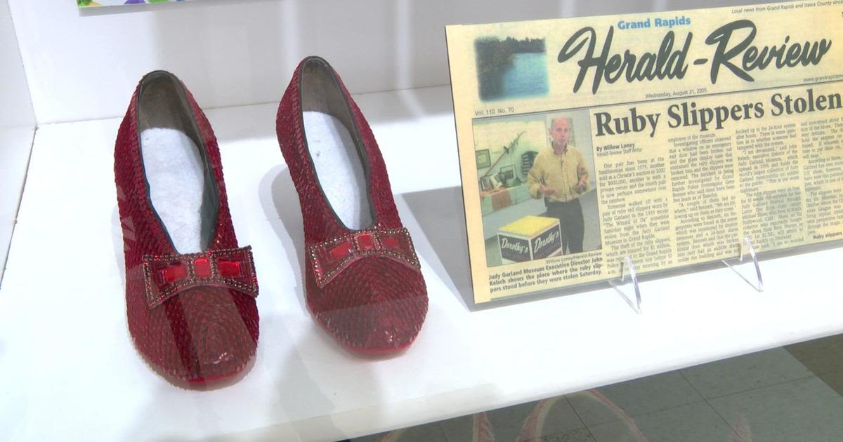 Judy Garland Museum fundraises to get stolen ruby slippers back on display permanently