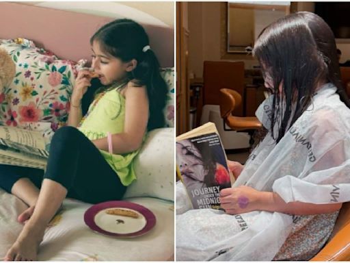 INSIDE Soha Ali Khan-Kunal Kemmu's daughter Inaaya's summer holidays; actress clears munchkin isn't reading a murder mystery