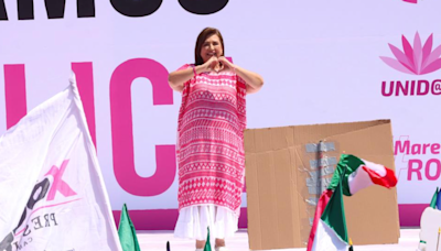 “México se juega vivir en opresión o en libertad”, advierte Xóchitl Gálvez en mitin de Marea Rosa