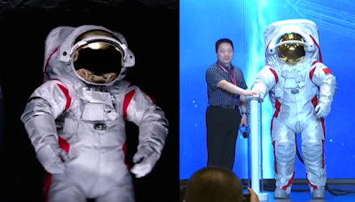 Chinese astronauts' spacesuit for 2030 moon visit unveiled