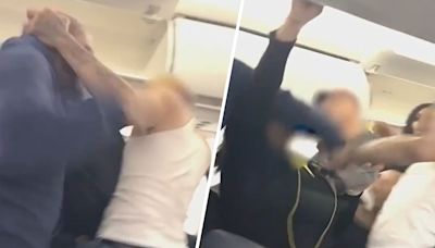 En video: pasajeros se caen a golpes en pleno vuelo de Spirit