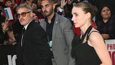 Rooney Mara supports husband Joaquin Phoenix at Joker 2 premiere