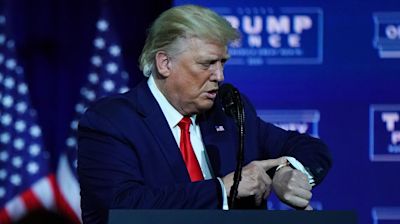 Trump promotes new watch collection with watches selling for as much as $100,000