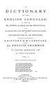 A Dictionary of the English Language (Complete and Unabridged in Two Volumes), Volume Two