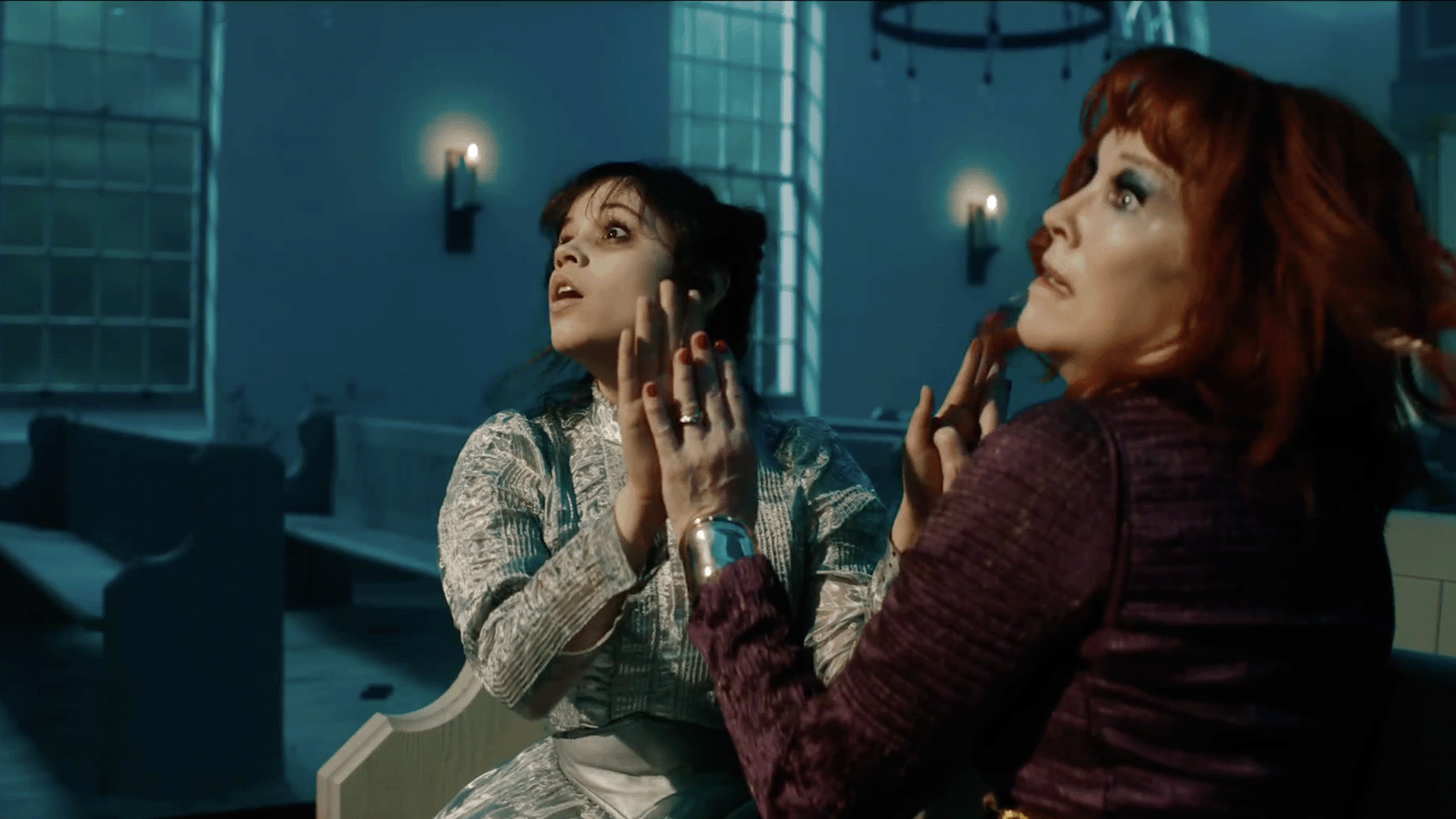 How Jenna Ortega, Winona Ryder, Catherine O'Hara and Justin Theroux prepared for the 'Beetlejuice Beetlejuice' lipsync scene