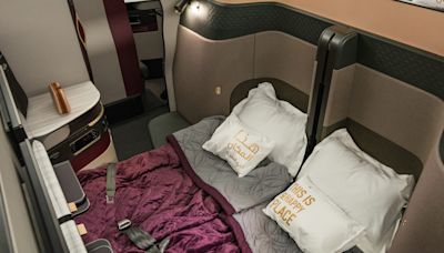 Travelers say Qatar Airways has the best business class, thanks to its QSuite with sliding doors and double beds: See inside