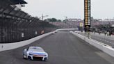 Kyle Larson races to his 1st Brickyard 400 victory, after a late charge through field