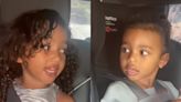 Kim Kardashian shared a video of her 2 youngest kids singing their dad's Kanye West's song that appears to reference their contentious divorce