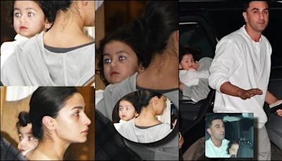 Ranbir Kapoor holds Raha in arms, Alia protects daughter from camera flashlights amid Anant- Radhika's pre-wedding Europe cruise