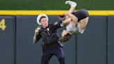 LOOK: Streaker tased during Reds-Guardians game after running on the field to do a backflip