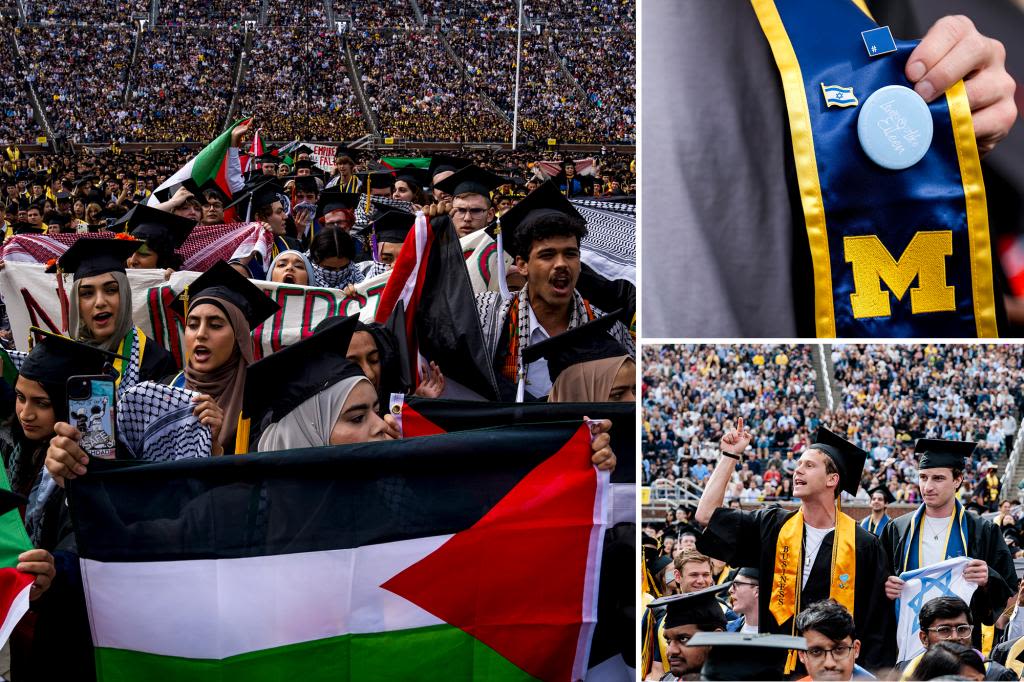 University of Michigan commencement disrupted by anti-Israel protesters: ‘You are ruining our graduation’