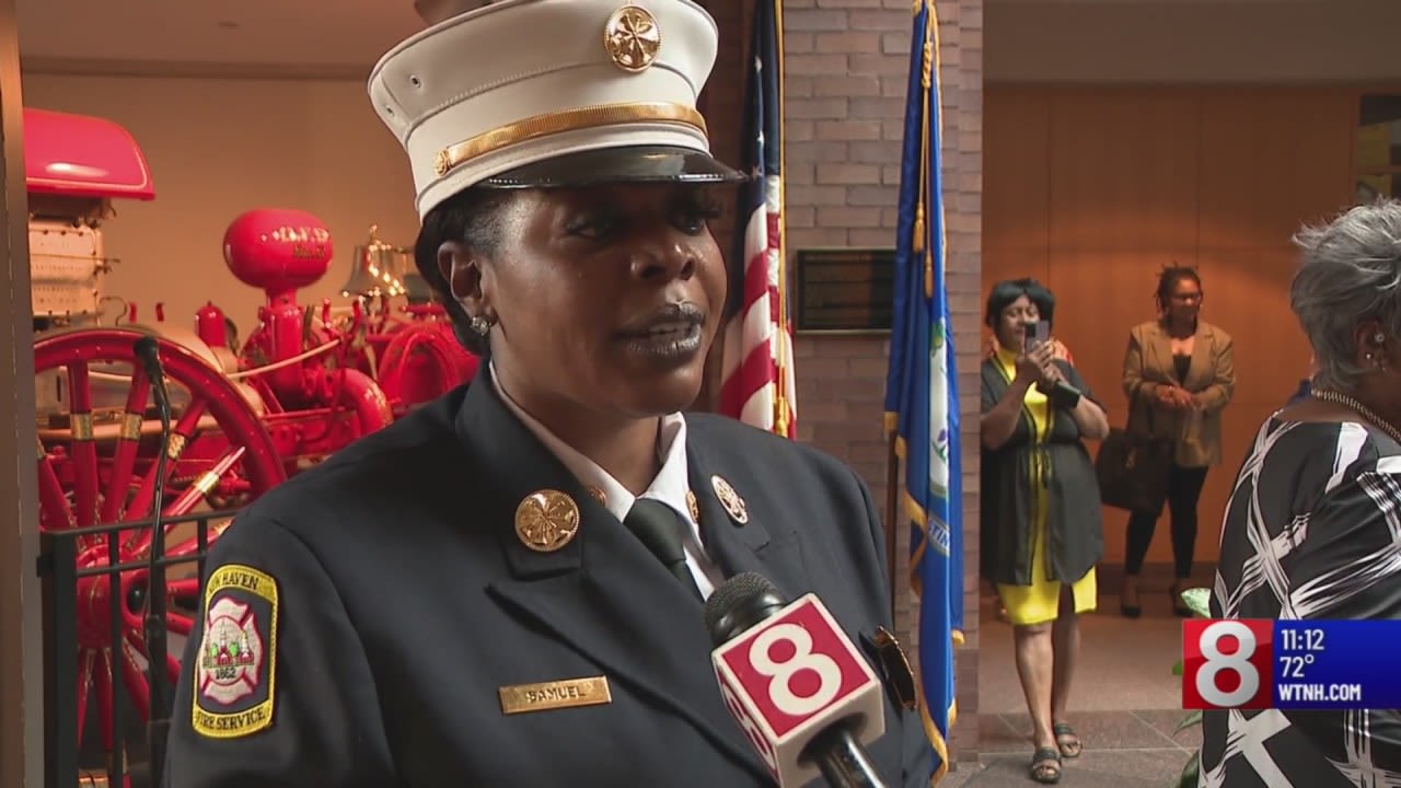 New Haven swears in 1st female assistant fire chief