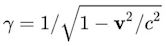 Lorentz factor