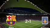 El Barcelona B gana en casa al Tarazona por 2-1