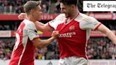 Declan Rice drives Arsenal to victory over Bournemouth to keep up Premier League title push