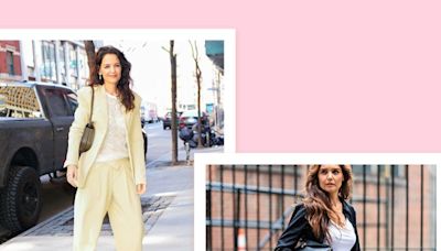 Katie Holmes Is the Queen of Styling Work Trousers for the Weekend—Here’s How She Does It