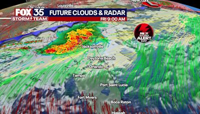 TIMELINE: Severe storms may bring parts of Florida damaging wind gusts, large hail on Friday