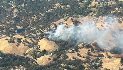 Fires in Placer County forced evacuations; 1 structure involved