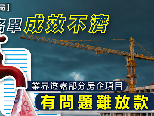 內房 | 白名單成效不濟，業界透露部分房企項目有問題難放款 - 新聞 - etnet Mobile|香港新聞財經資訊和生活平台