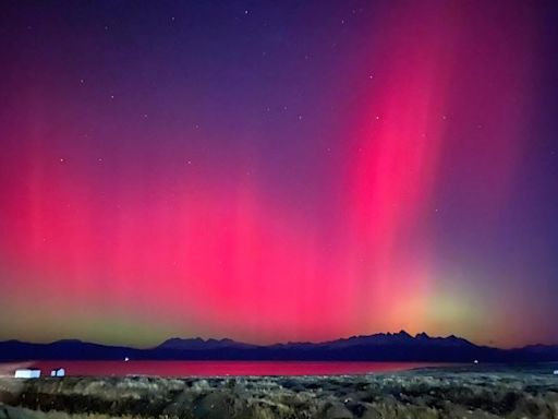 Tormentas solares provocaron auroras australes y generaron un espectáculo de luces y colores en el cielo patagónico