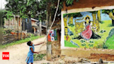Bengal village embraces artwork on walls, but shuns poll graffiti | Kolkata News - Times of India