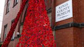 Handcrafted poppies on display in the Annapolis Valley