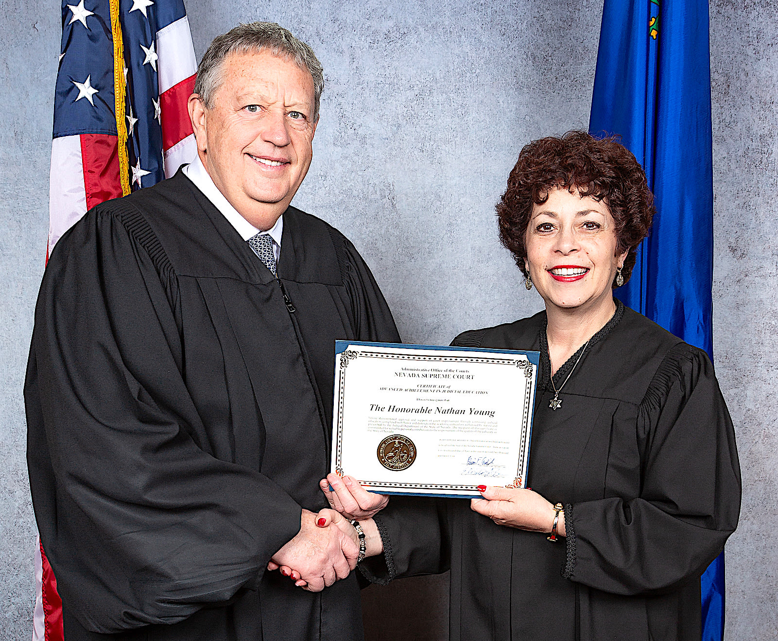 Judge receives Advanced Achievement in Judicial Education award