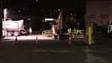 Part of Liberty Avenue in the Strip District is restricted as crews repair underground leak