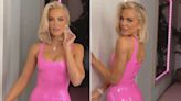 Khloé Kardashian Shows Her Glam Barbie Birthday Transformation in Sexy Pink Latex Dress