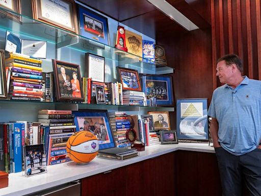 Inside the inner office of Kansas coach Bill Self, where every object tells his story